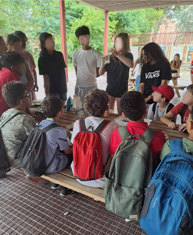 Foto de los alumnos de bienvenida al instituto