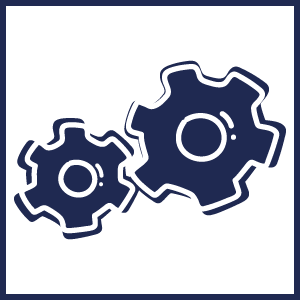 Icono engranaje marino
