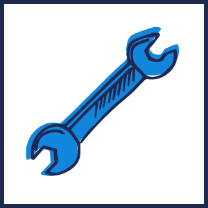 Icono herramienta azul