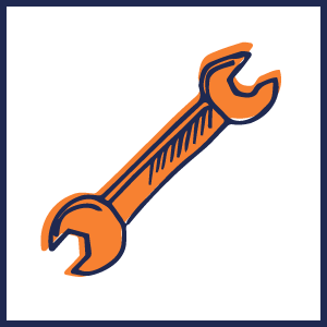 Icono herramienta naranja