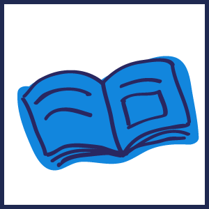 Icono lectura azul
