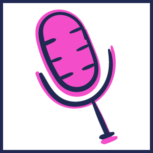 Icono micrófono rosa