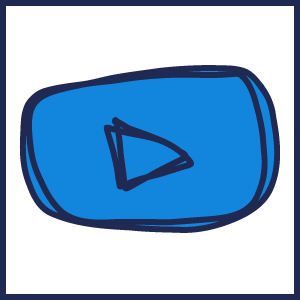 icono vídeo azul